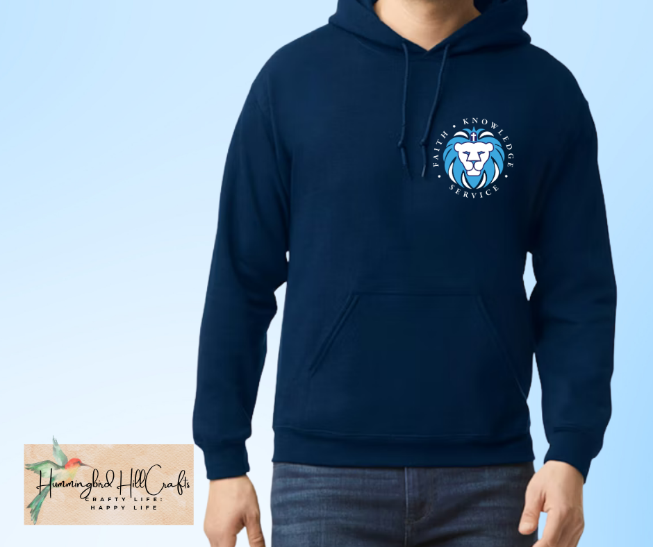 St. Mary's Hoodie Sweatshirt - Lion head pocket logo