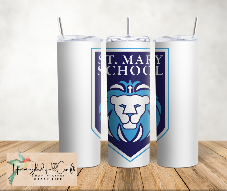 20 oz Shielded Lion St. Mary Tumbler
