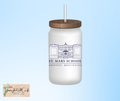 15 oz Glass Can - St. Mary's 100th Ann. School Building