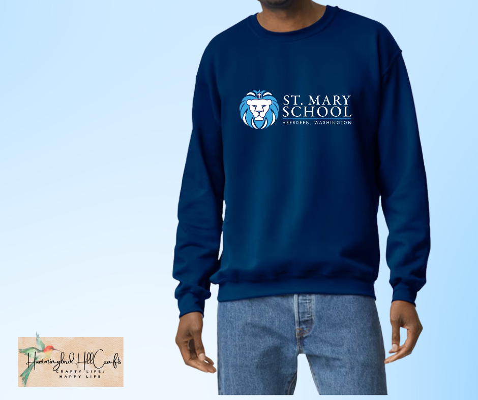 Uniform Mass Dress - St. Mary's Crewneck Sweatshirt - Small Lion Head
