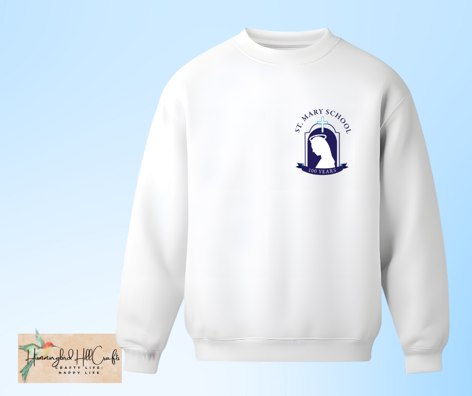 St. Mary's Crewneck Sweatshirt - Praying Mary Logo