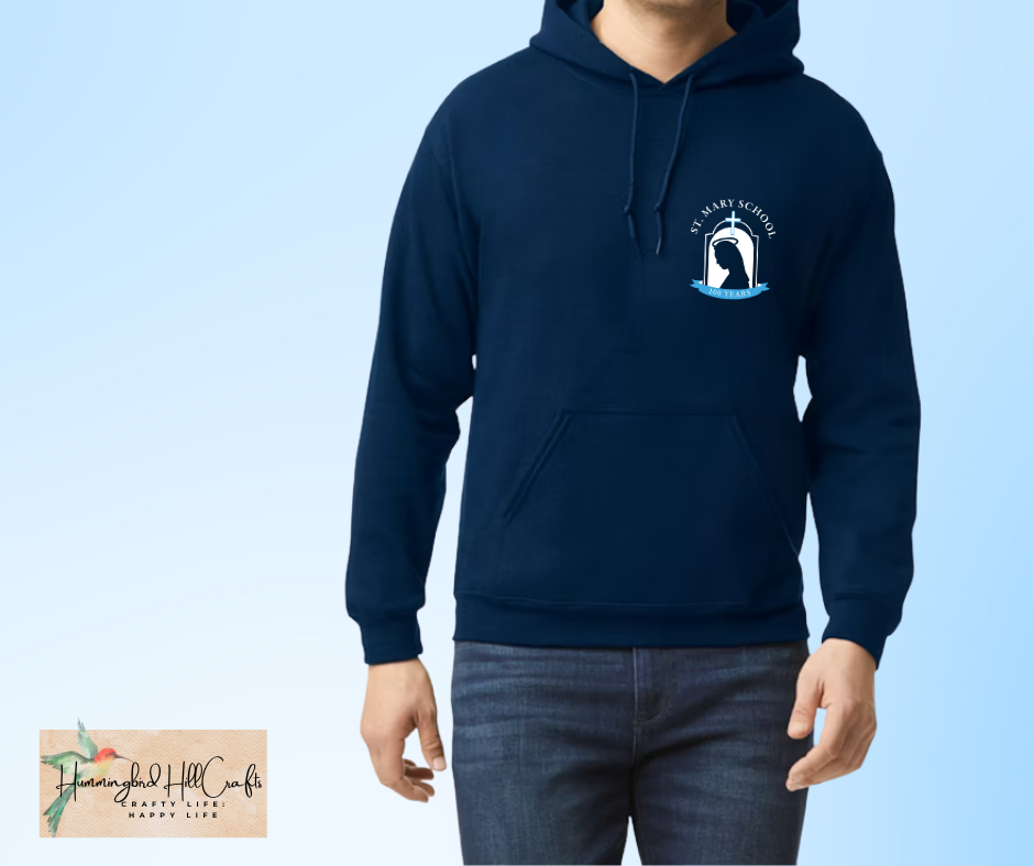 100th Ann. St. Mary's Hoodie Sweatshirt - Praying Mary Logo